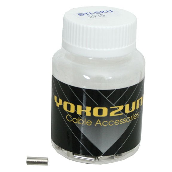Cables and Housing Yokozuna Yokozuna Ferrules 4mm - Chrome 100/Bottle Dark Slate Gray