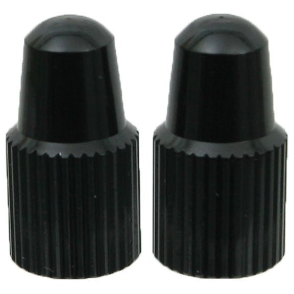 Tube Care Yokozuna Yokozuna Alloy Valve Cap Presta Black - Pair Black