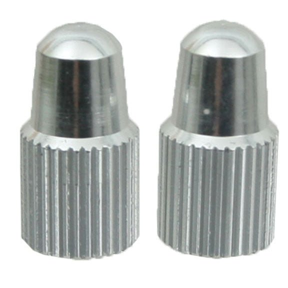 Tube Care Yokozuna Yokozuna Alloy Valve Cap Presta Silver - Pair Light Slate Gray