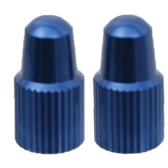 Tube Care Yokozuna Yokozuna Alloy Valve Cap Presta Blue - Pair Dark Slate Gray