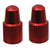 Tube Care Yokozuna Yokozuna Alloy Valve Cap Presta Red - Pair Dark Red