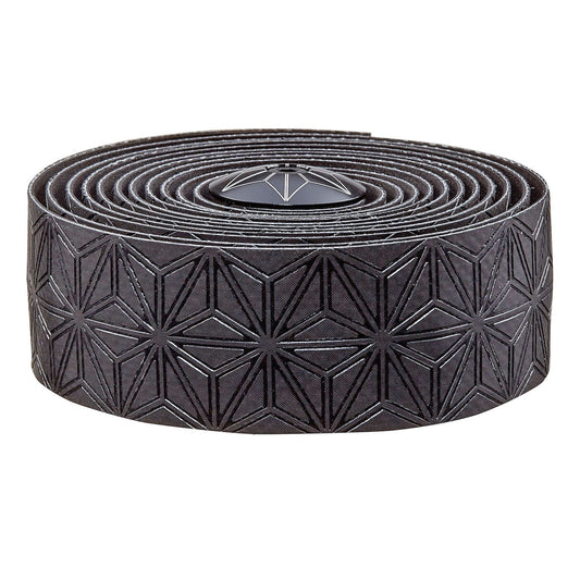 Bar Tape Supacaz Supacaz Super Sticky Kush Handlebar Tape Black w/Blk Plugs Dark Slate Gray