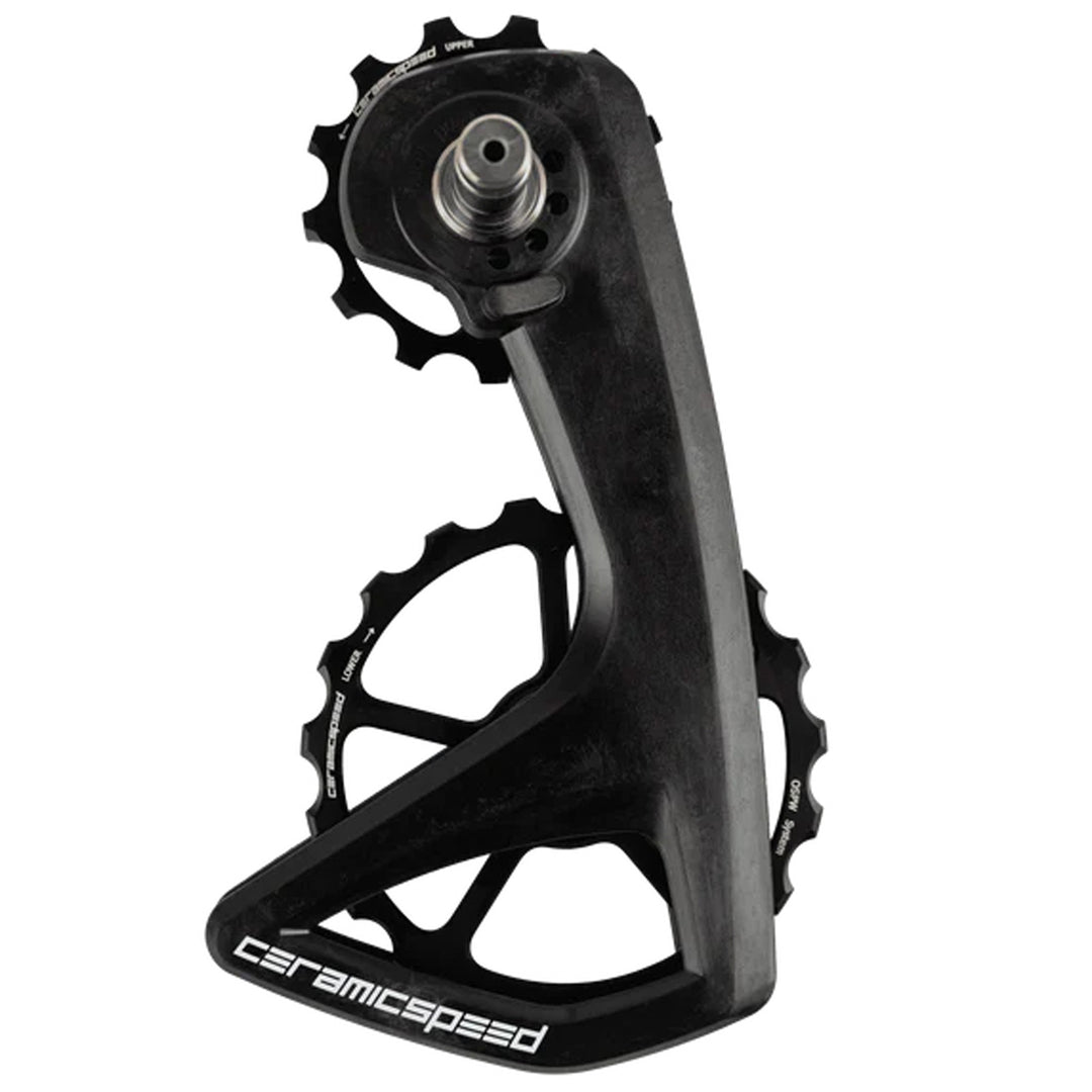 Cage Assembly CeramicSpeed CeramicSpeed OSPW RS Pulley Wheel System Shimano Dura-Ace 9250/Ultegra 8150  - Aluminum Pulley Carbon Cage BLK Black