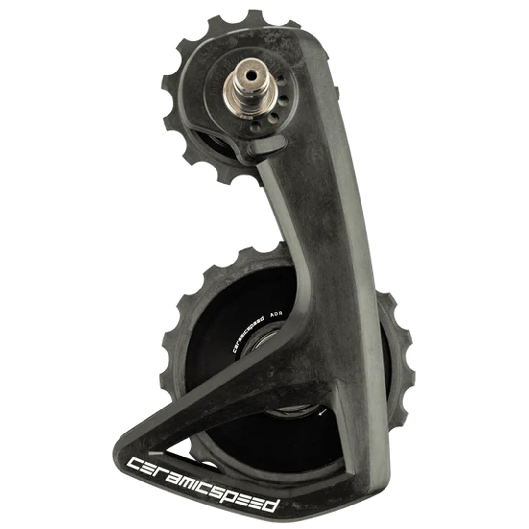 Cage Assembly CeramicSpeed CeramicSpeed OSPW RS Alpha Pulley Wheel System Shimano Dura-Ace 9250/Ultegra 8150  - ALPHA Aluminum Pulley Carbon Cage BLK Dark Slate Gray