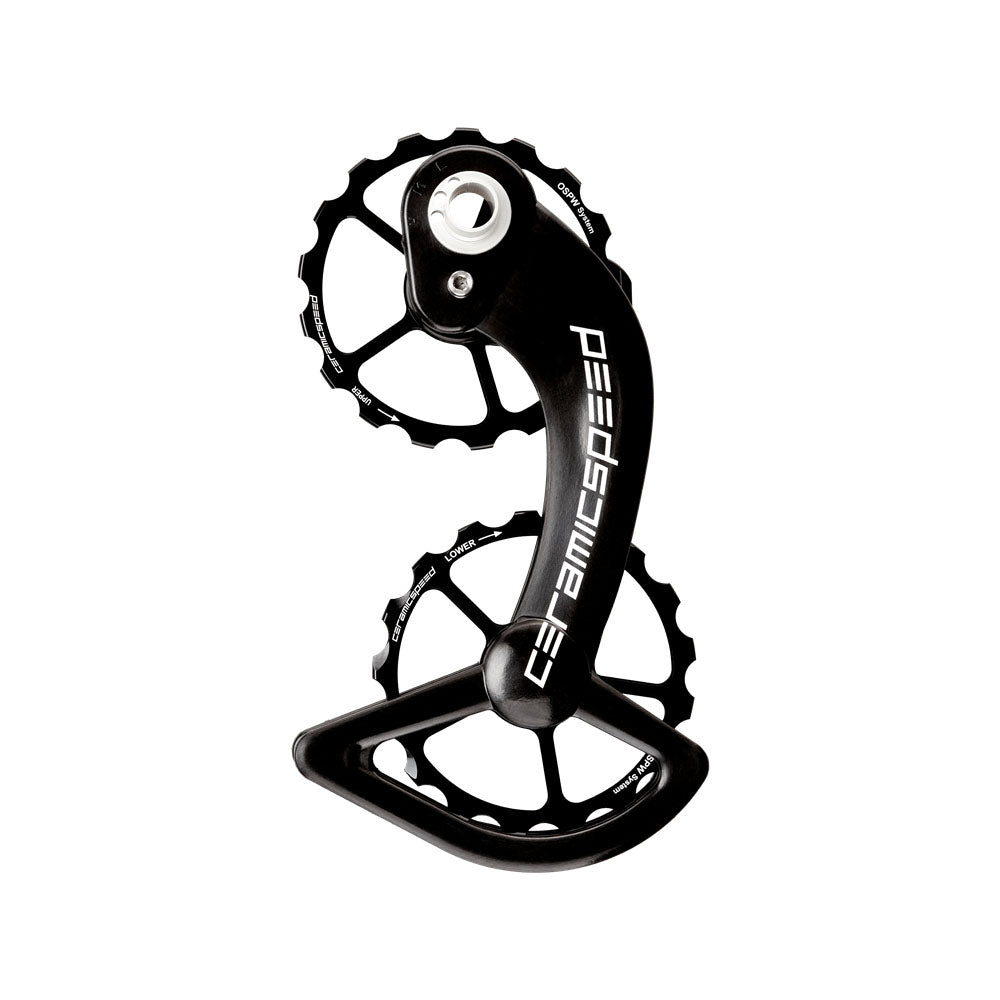 Cage Assembly CeramicSpeed CeramicSpeed OSPW Pulley Wheel System Shimano 9000/6800 Series - Alloy Pulley Carbon Cage BLK Light Gray